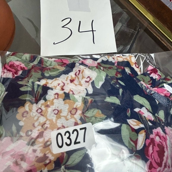 Umgee Usa Floral S Oversized Minimalist boho Flowy woven Long Sleeve Midi Dress - Picture 9 of 9